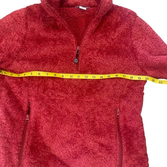 Cozy Red Quarter-Zip Fleece Pullover - Picture 6 of 8